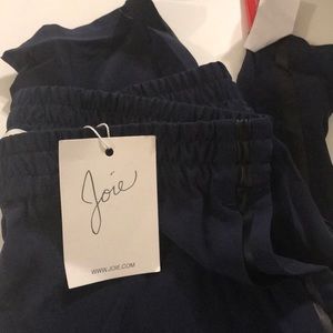 Joie Julietta silk navy jogger. Size XS